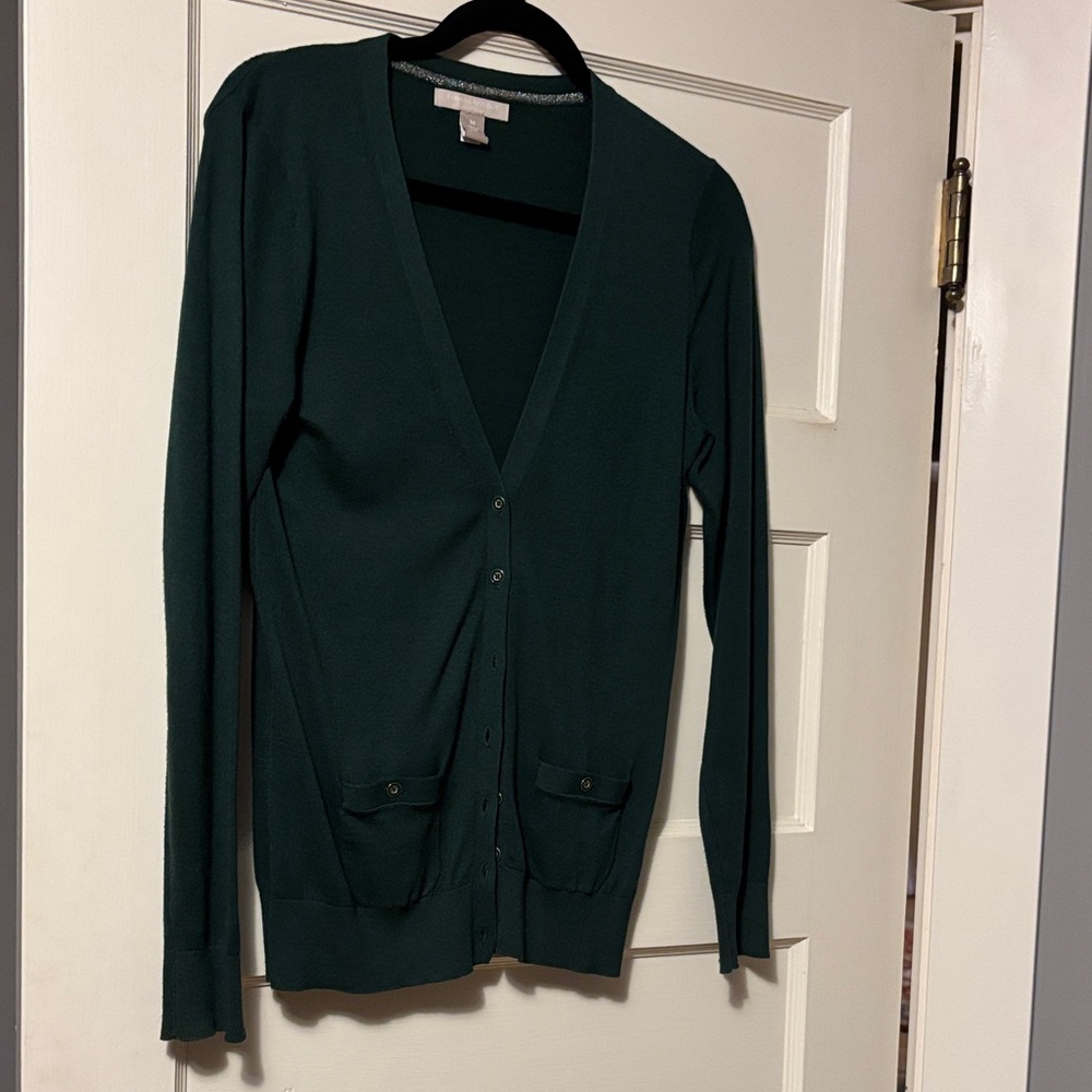 Banana Republic Forest Green Knit Sweater